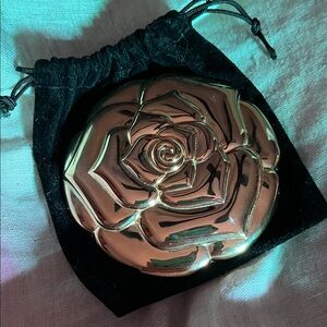 Gold Rose Compact Mirror